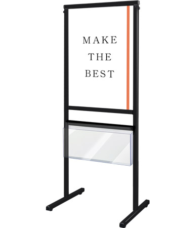 常磐精工 ボードスタンド ブラックスマートメッセージスタンド A2片面カタログケース付 BSMMSACK-A2K|【店舗用品】