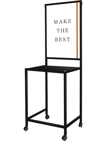 常磐精工 ブラックスマートサインテーブルB2 黒 BSMSGTB450X800-B2-B|【店舗用品】