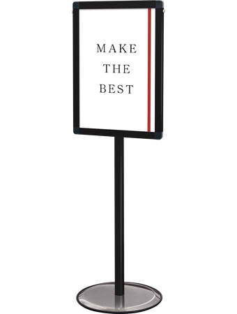 常磐精工 ポールスタンド ブラックスマートバリウスパネルスタンドA3 BSMVAPAS-A3|【店舗用品】