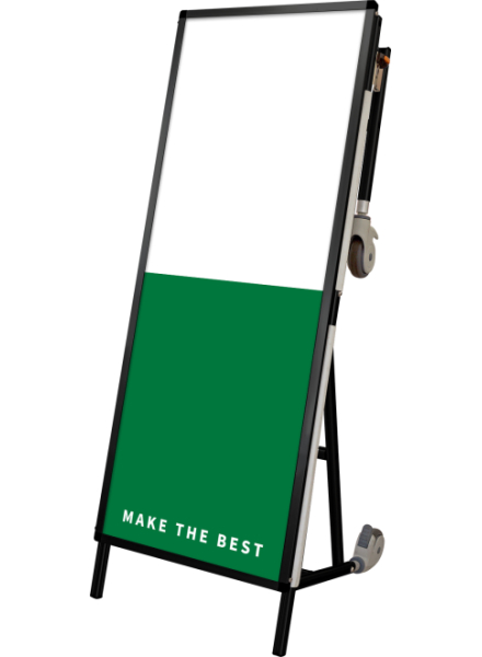 常磐精工 フリースタンド ブラックサポートサインニューストレッチャー白複合板 BSPS-NTANKA-AP|【店舗用品】