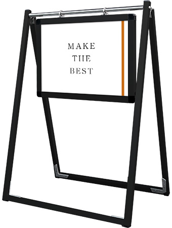 常磐精工 ポスタースタンド ブラックスイングサイン A3横 BSWSAC-A3Y|【店舗用品】