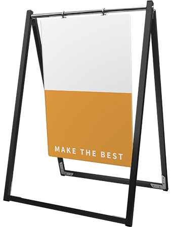 常磐精工 ボードスタンド ブラックスイングサイン アルミ複合板 A2 BSWSAP-A2|【店舗用品】
