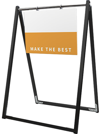 常磐精工 ボードスタンド ブラックスイングサイン アルミ複合板 A3横 BSWSAP-A3Y|【店舗用品】