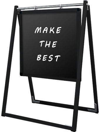 常磐精工 マーカースタンド ブラックスイングサイン ブラックボード 450×450 BSWSBB-450X450|【店舗用品】