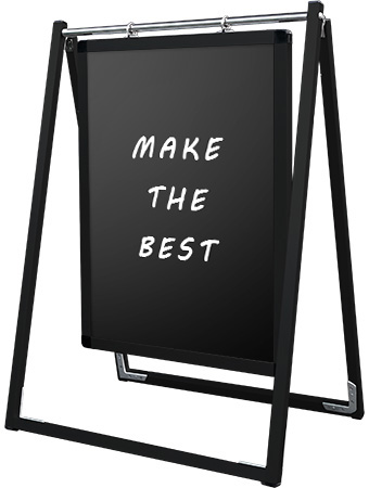 常磐精工 マーカースタンド ブラックスイングサイン ブラックボード A2 BSWSBB-A2|【店舗用品】