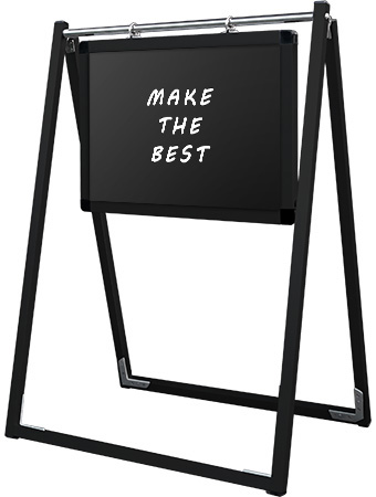 常磐精工 マーカースタンド ブラックスイングサイン ブラックボード A3横 BSWSBB-A3Y|【店舗用品】