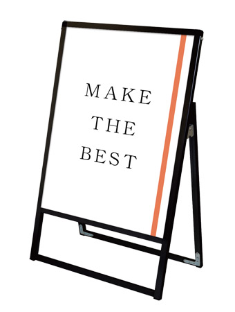 常磐精工 ポスタースタンド ブラックバリウススタンド看板 A0片面 BVASKAC-A0K|【店舗用品】