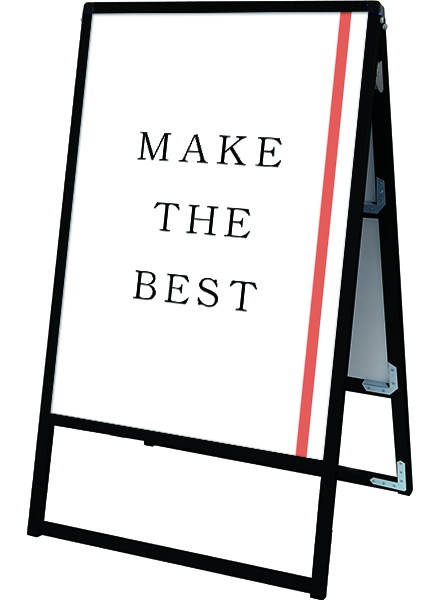 常磐精工 ポスタースタンド ブラックバリウススタンド看板 A0両面 BVASKAC-A0R|【店舗用品】