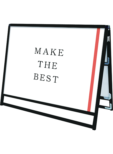 常磐精工 ポスタースタンド ブラックバリウススタンド看板 A0横ロウ両面 BVASKAC-A0YLR|【店舗用品】