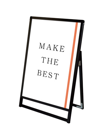 常磐精工 ポスタースタンド ブラックバリウススタンド看板 A1ロウ片面 BVASKAC-A1LK|【店舗用品】