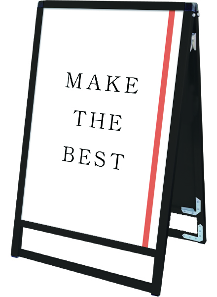 常磐精工 ポスタースタンド ブラックバリウススタンド看板 A1ロウ両面 BVASKAC-A1LR|【店舗用品】