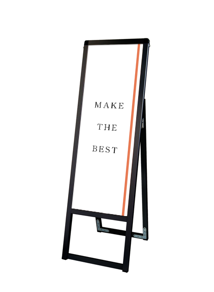 常磐精工 ポスタースタンド ブラックバリウススタンド看板 A3縦縦片面 BVASKAC-A3TTK|【店舗用品】