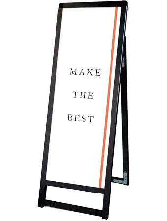 常磐精工 ポスタースタンド ブラックバリウススタンド看板 A3縦縦ロウ片面 BVASKAC-A3TTLK|【店舗用品】