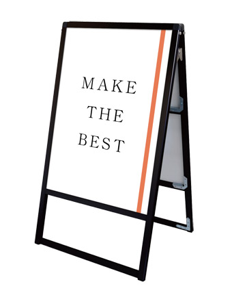 常磐精工 ポスタースタンド ブラックバリウススタンド看板 B2両面 BVASKAC-B2R|【店舗用品】