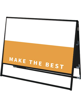 常磐精工 ボードスタンド ブラックバリウススタンド看板 アルミ複合板1200×900両面 BVASKAP-1200X900R|【店舗用品】