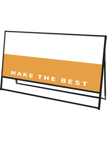 常磐精工 ボードスタンド ブラックバリウススタンド看板 アルミ複合板1800×900片面 BVASKAP-1800X900K|【店舗用品】