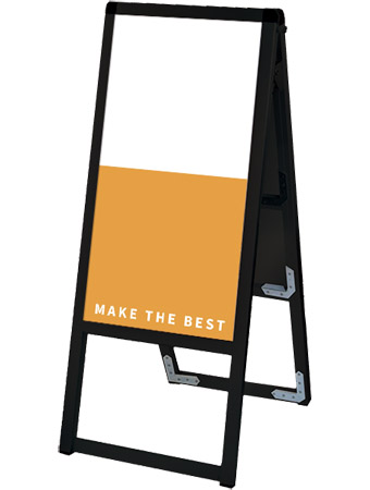 常磐精工 ボードスタンド ブラックバリウススタンド看板 アルミ複合板 300×600両面 BVASKAP-300X600R|【店舗用品】