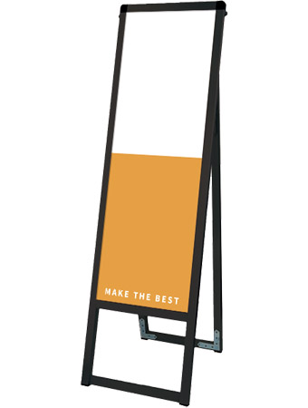 常磐精工 ボードスタンド ブラックバリウススタンド看板 アルミ複合板 300×900片面 BVASKAP-300X900K|【店舗用品】