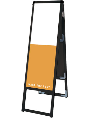 常磐精工 ボードスタンド ブラックバリウススタンド看板 アルミ複合板 300×900両面 BVASKAP-300X900R|【店舗用品】