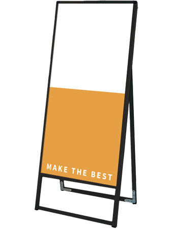 常磐精工 ボードスタンド ブラックバリウススタンド看板 アルミ複合板 450×1200片面 BVASKAP-450X1200K|【店舗用品】