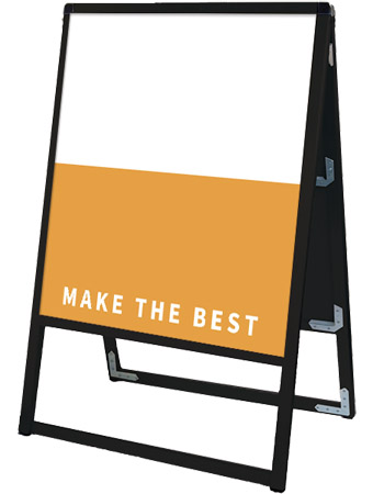 常磐精工 ボードスタンド ブラックバリウススタンド看板 アルミ複合板 450×600両面 BVASKAP-450X600R|【店舗用品】