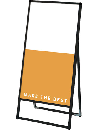 常磐精工 ボードスタンド ブラックバリウススタンド看板 アルミ複合板 600×1200片面 BVASKAP-600X1200K|【店舗用品】