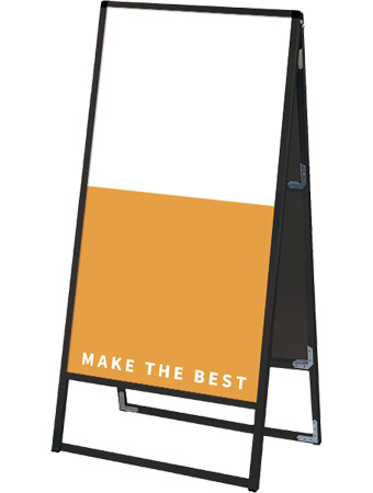 常磐精工 ボードスタンド ブラックバリウススタンド看板 アルミ複合板 600×1200両面 BVASKAP-600X1200R|【店舗用品】