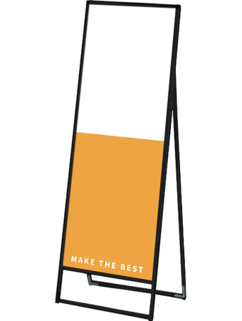 常磐精工 ボードスタンド ブラックバリウススタンド看板 アルミ複合板 600×1800片面 BVASKAP-600X1800K|【店舗用品】