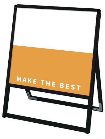 常磐精工 ボードスタンド ブラックバリウススタンド看板 アルミ複合板 600×600片面 BVASKAP-600X600K|【店舗用品】