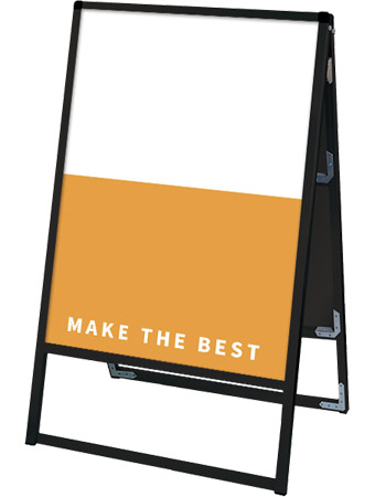 常磐精工 ボードスタンド ブラックバリウススタンド看板 アルミ複合板 600×900両面 BVASKAP-600X900R|【店舗用品】