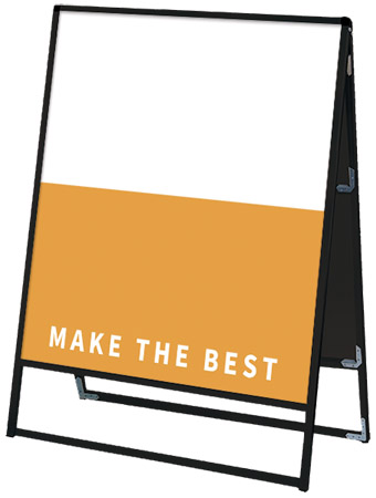 常磐精工 ボードスタンド ブラックバリウススタンド看板 アルミ複合板 900×1200両面 BVASKAP-900X1200R|【店舗用品】