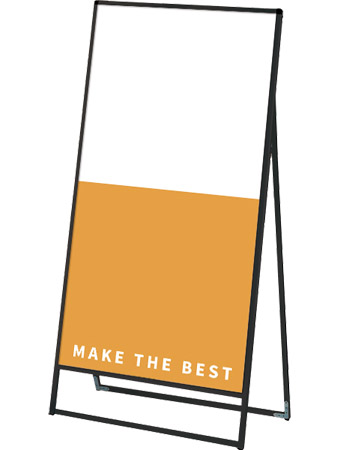常磐精工 ボードスタンド ブラックバリウススタンド看板 アルミ複合板 900×1800片面 BVASKAP-900X1800K|【店舗用品】