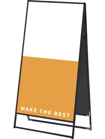常磐精工 ボードスタンド ブラックバリウススタンド看板 アルミ複合板 900×1800両面 BVASKAP-900X1800R|【店舗用品】