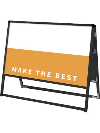 常磐精工 ボードスタンド ブラックバリウススタンド看板 アルミ複合板 900×450両面 BVASKAP-900X450R|【店舗用品】