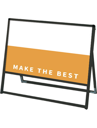 常磐精工 ボードスタンド ブラックバリウススタンド看板 アルミ複合板 900×600片面 BVASKAP-900X600K|【店舗用品】