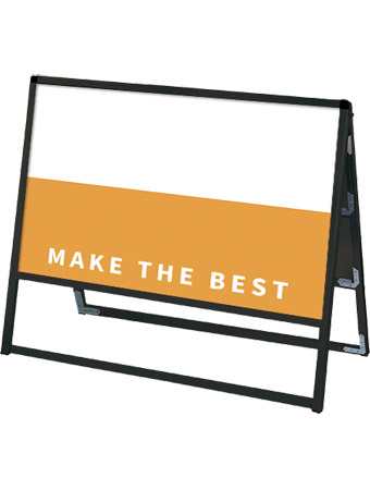 常磐精工 ボードスタンド ブラックバリウススタンド看板 アルミ複合板 900×600両面 BVASKAP-900X600R|【店舗用品】