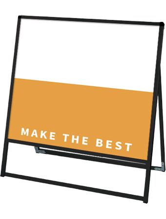 常磐精工 ボードスタンド ブラックバリウススタンド看板 アルミ複合板 900×900片面 BVASKAP-900X900K|【店舗用品】