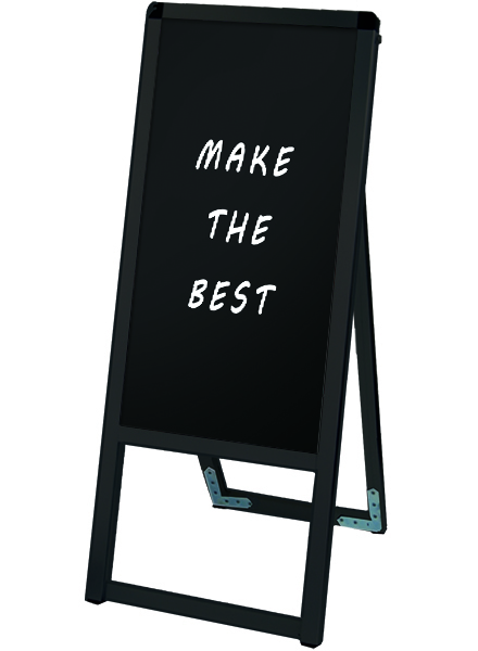 常磐精工 マーカースタンド ブラックバリウススタンド看板 ブラックボード 300×600片面 BVASKBB-300X600K|【店舗用品】