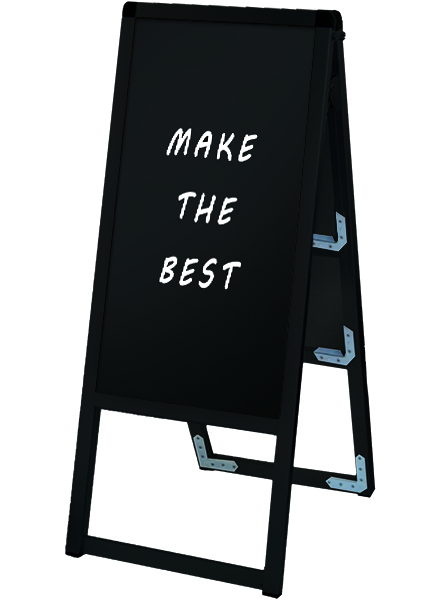 常磐精工 マーカースタンド ブラックバリウススタンド看板 ブラックボード 300×600両面 BVASKBB-300X600R|【店舗用品】