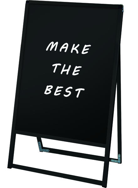 常磐精工 マーカースタンド ブラックバリウススタンド看板 ブラックボード 600×900片面 BVASKBB-600X900K|【店舗用品】