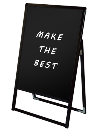 常磐精工 マーカースタンド ブラックバリウススタンド看板 ブラックボード A1片面 BVASKBB-A1K|【店舗用品】