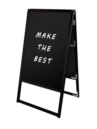 常磐精工 マーカースタンド ブラックバリウススタンド看板 ブラックボード A1両面 BVASKBB-A1R|【店舗用品】