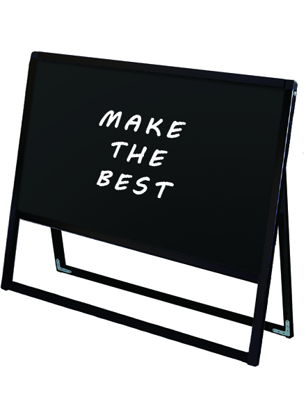 常磐精工 マーカースタンド ブラックバリウススタンド看板 ブラックボード A1横片面 BVASKBB-A1YK|【店舗用品】