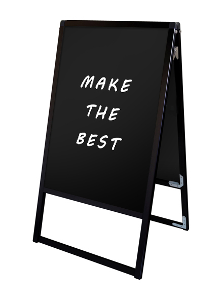 常磐精工 マーカースタンド ブラックバリウススタンド看板 ブラックボード A2両面 BVASKBB-A2R|【店舗用品】