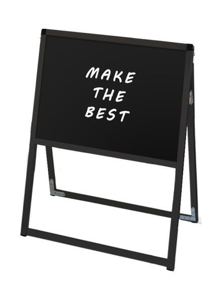 常磐精工 マーカースタンド ブラックバリウススタンド看板 ブラックボード A2横片面 BVASKBB-A2YK|【店舗用品】