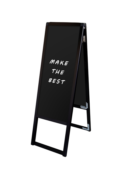 常磐精工 マーカースタンド ブラックバリウススタンド看板 ブラックボード A3縦縦両面 BVASKBB-A3TTR|【店舗用品】