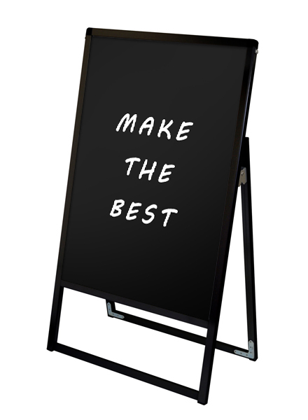 常磐精工 マーカースタンド ブラックバリウススタンド看板 ブラックボード B1片面 BVASKBB-B1K|【店舗用品】