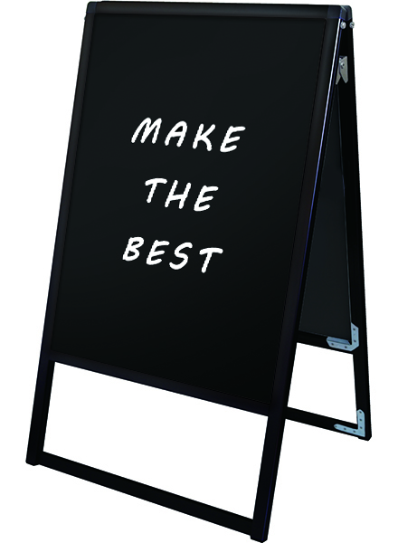 常磐精工 マーカースタンド ブラックバリウススタンド看板 ブラックボード B1両面 BVASKBB-B1R|【店舗用品】