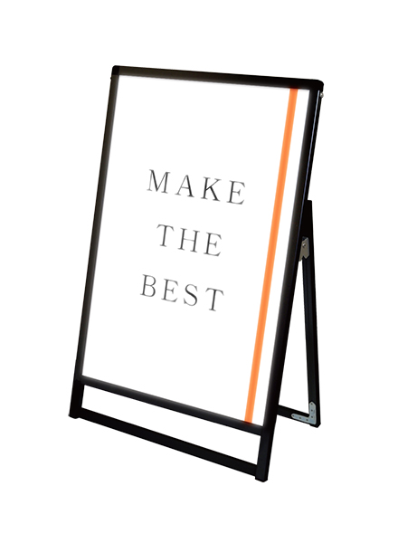 常磐精工 ポスタースタンド ブラックバリウススタンド看板LED A1ロウ片面 BVASKLED-A1LK|LEDポスターパネル