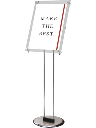 常磐精工 ポールスタンド クリエイティブアクリルスタンド A3縦 CAS-A3T|【店舗用品】